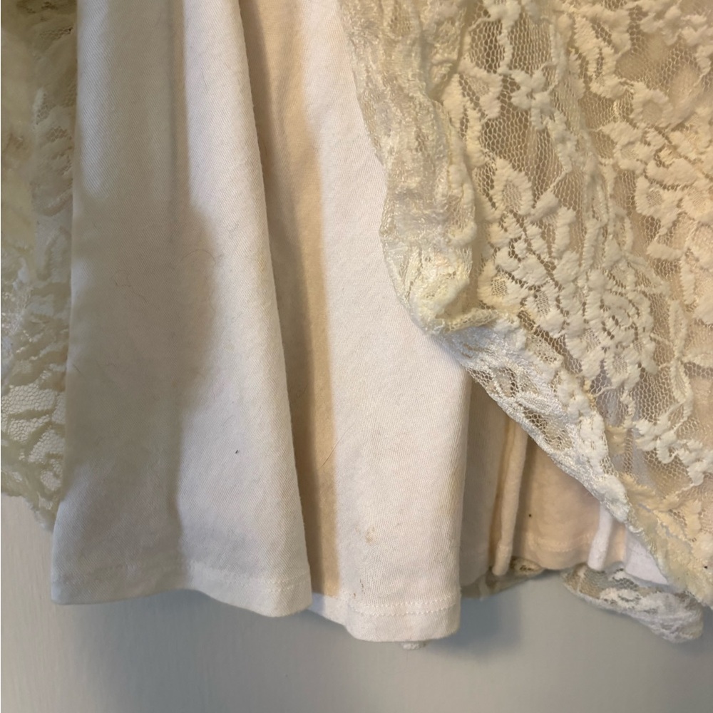 Abercrombie & Fitch Cream Lace Circle Skirt - Picture 3 of 3